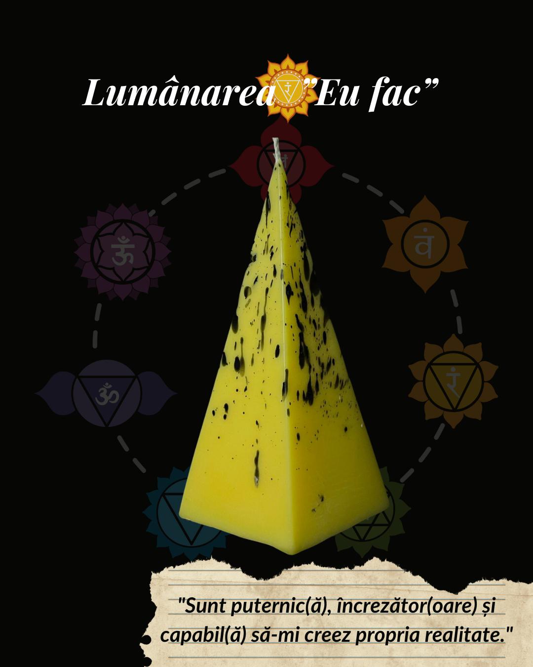 Chakra No.3  – Lumânare Chakra „Eu Fac”