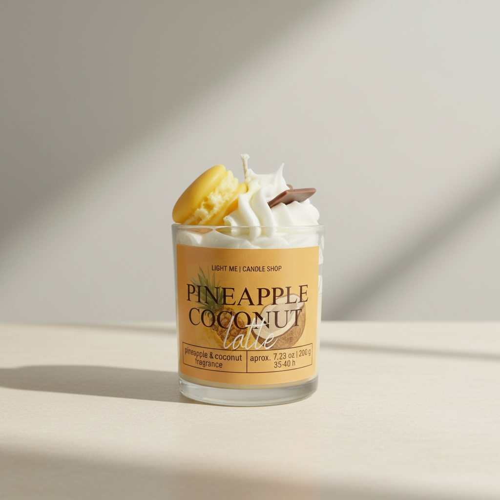Pineapple Coconut – Lumânare parfumată | Candle Latte