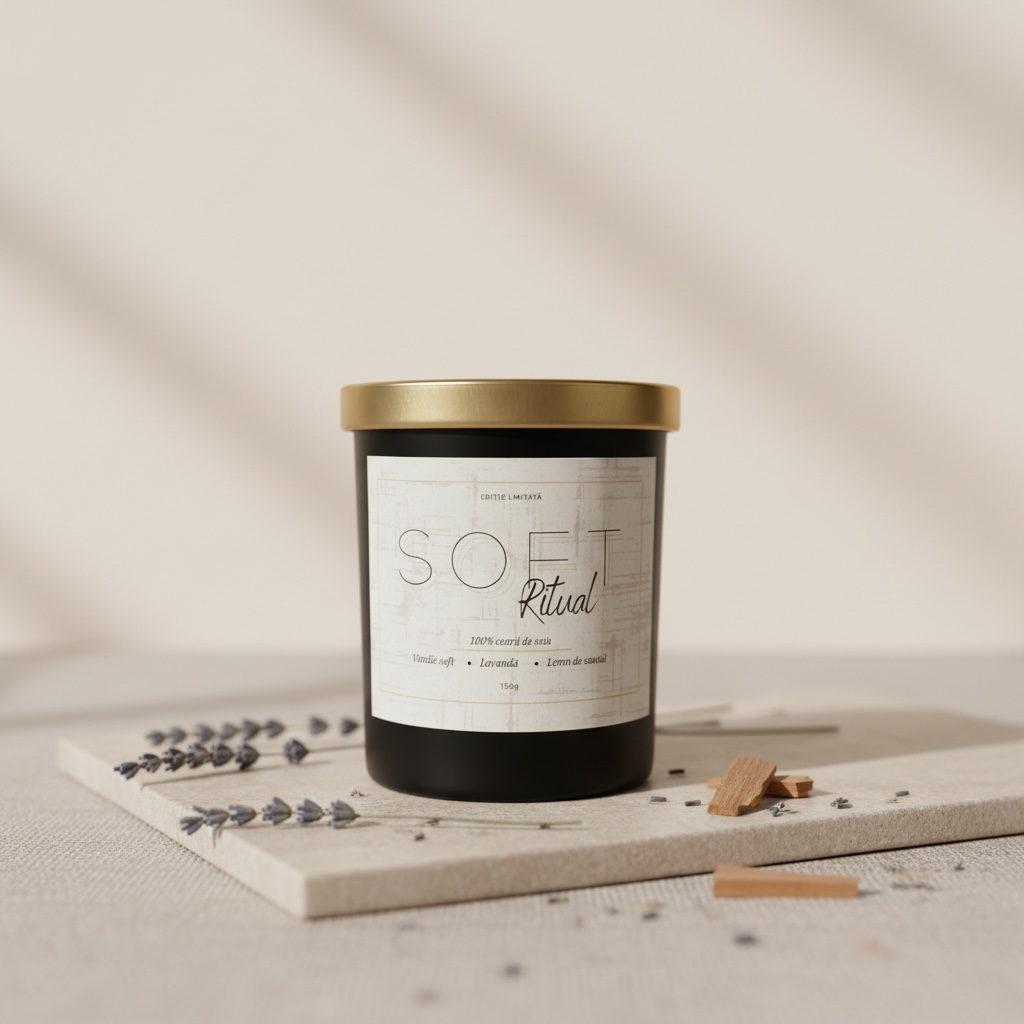 Soft Ritual – Lumânare parfumată din ceară de soia
