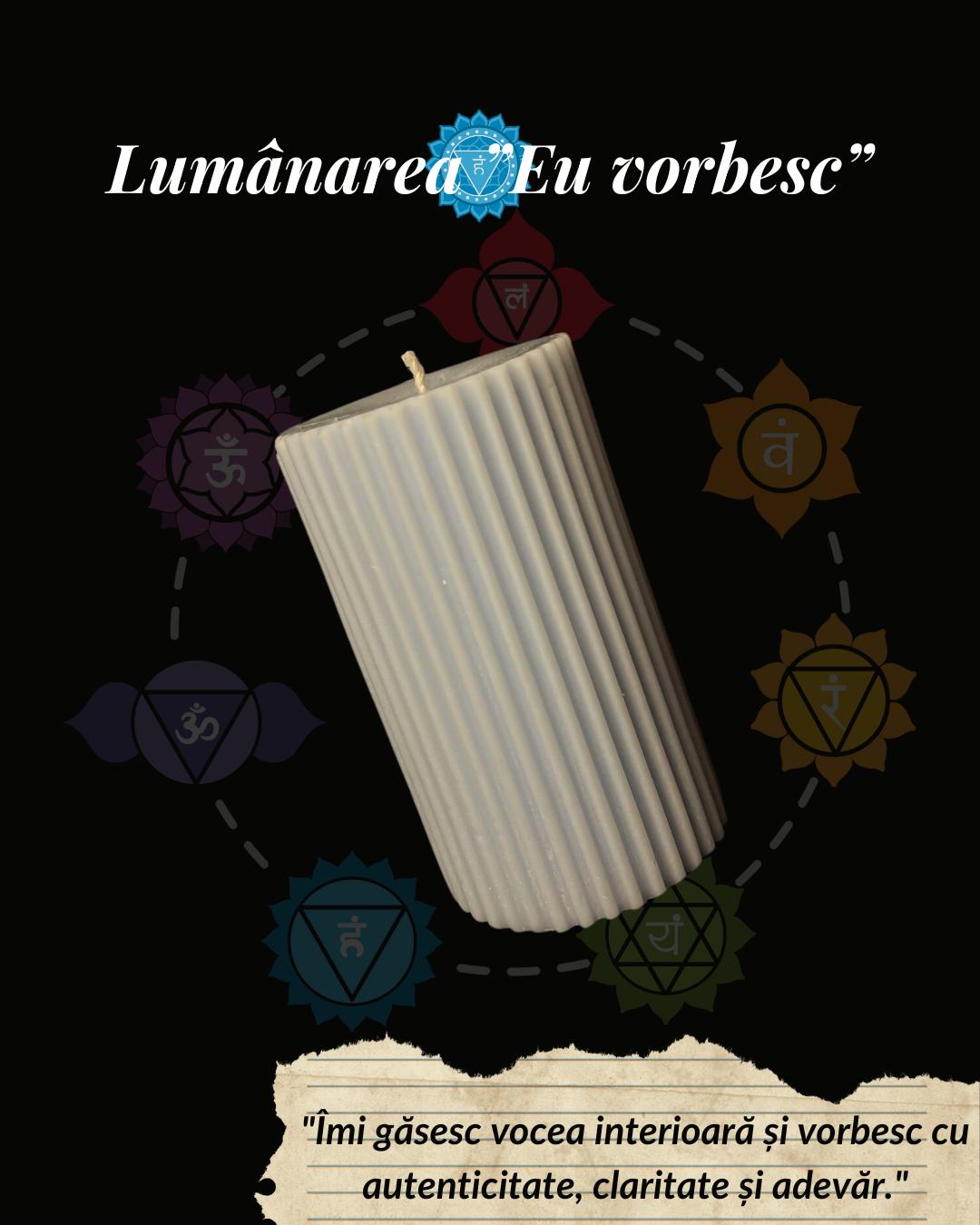 Chakra No.5 – Lumânare Chakra „Eu Vorbesc”