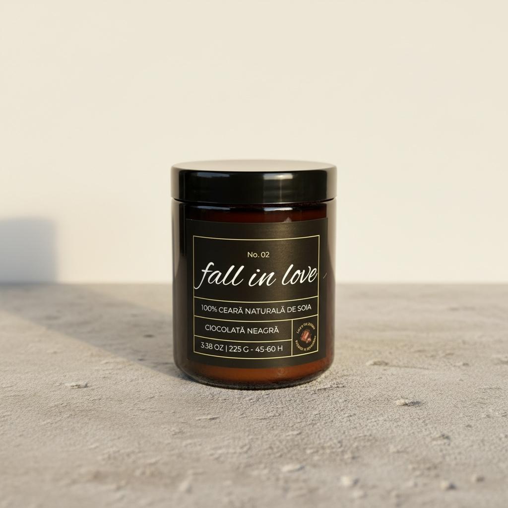Fall in Love No. 02 – Lumânare parfumată cu Ciocolată Neagră