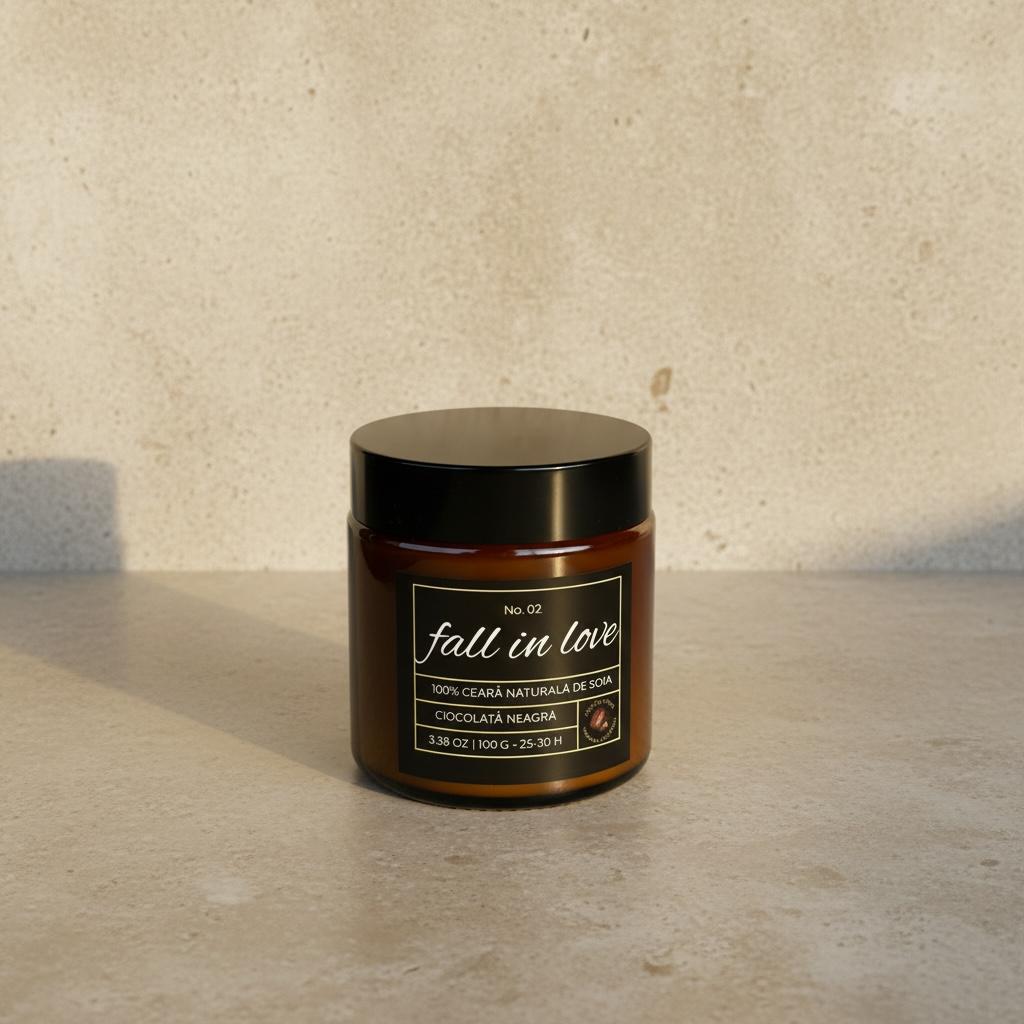 Fall in Love No. 02 – Lumânare parfumată cu Ciocolată Neagră