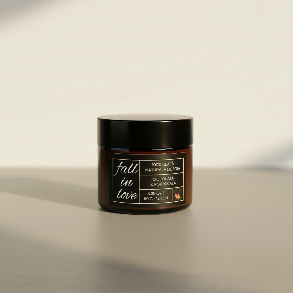 Fall in Love No. 01 – Lumânare parfumată cu Ciocolată & Portocală